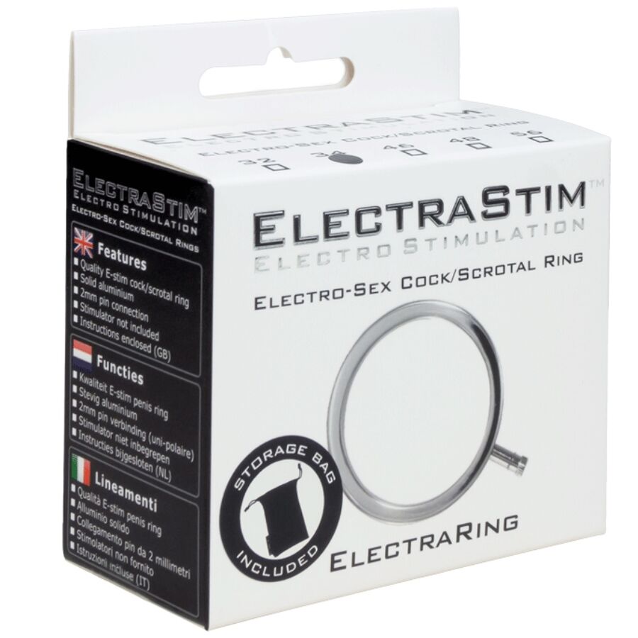 ELECTRASTIM - ELECTRARINGS METAL PENIS RING 34 MM - Kanerotika SL