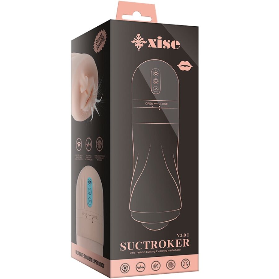 XISE - SUCTROKER V2.0 I MOUTH MASTURBATOR WITH VIBRATION - Kanerotika SL