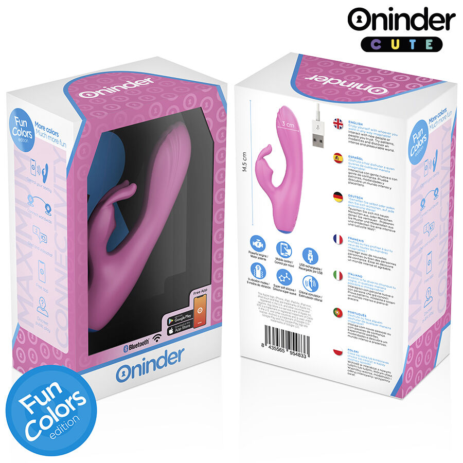 ONINDER CUTE - LOVE BUNNY VIBRADOR PUNTO G Y CLITORIS - APP MUNDIAL GRATUITA - Kanerotika SL