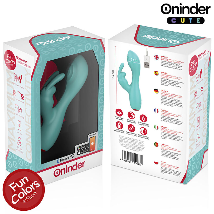 ONINDER CUTE - LOVE BUNNY VIBRADOR PUNTO G Y CLÍTORIS - APP MUNDIAL GRATUITA - Kanerotika SL
