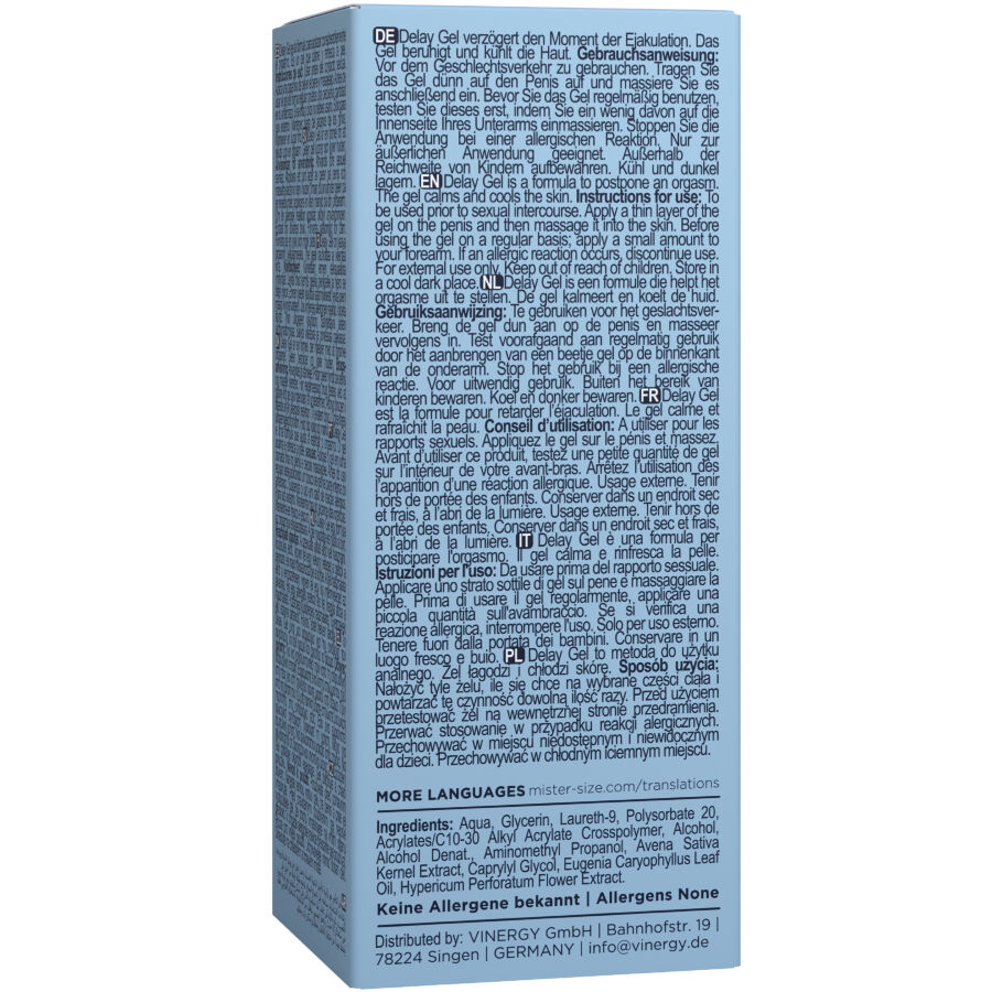 MISTER SIZE - DELAY GEL 50 ML - Kanerotika SL