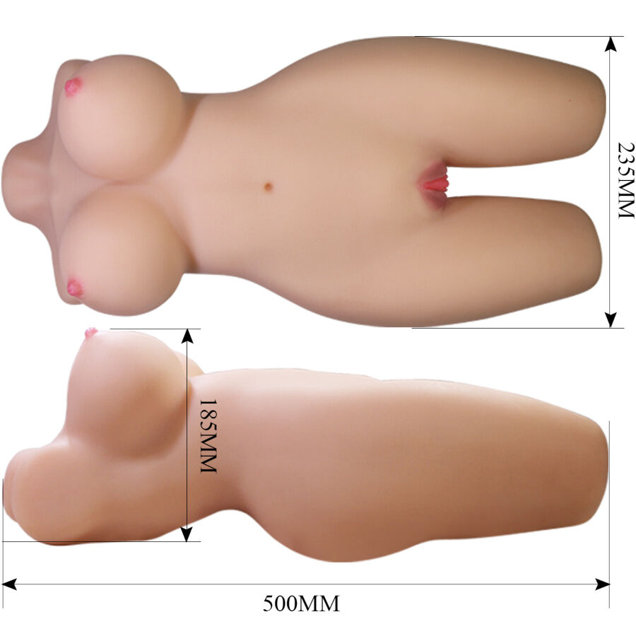 CRAZY BULL - MIA TORSO FEMENINO REALISTA VAGINA Y ANAL 8.5 KG - Kanerotika SL