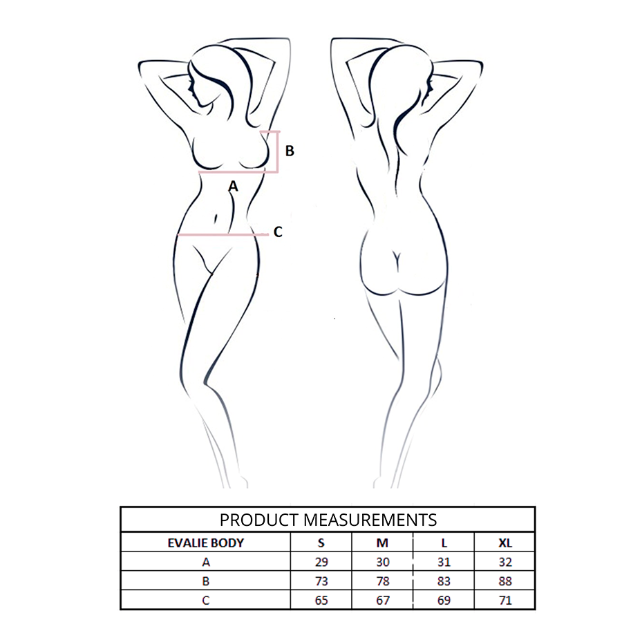 PASSION - EVALIE BODY RED S/M - Kanerotika SL