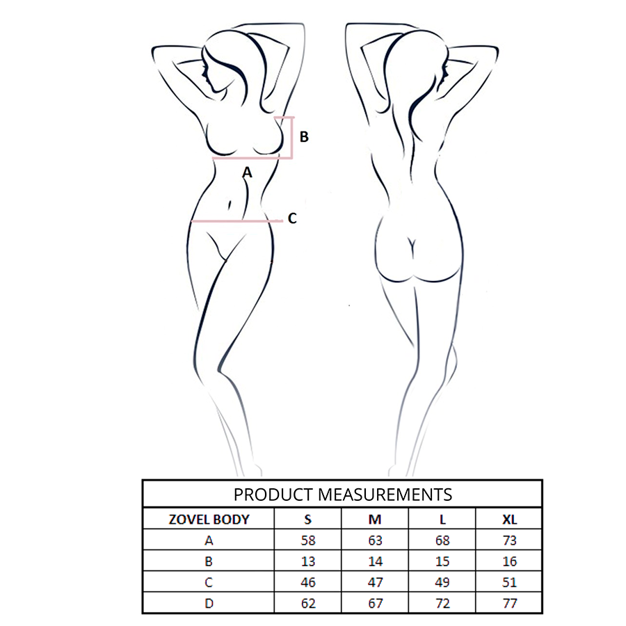 PASSION - ZOVEL BODY LIGHT PINK L/XL - Kanerotika SL