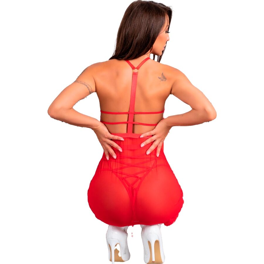 LIVCO CORSETTI FASHION - SANTAS CANDY LC 90722 CHRISTMAS CHEMISE + THONG L/XL - Kanerotika SL