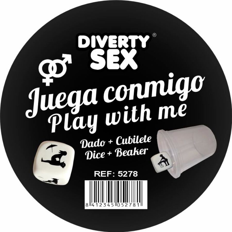 DIABLO PICANTE - DADO DURO BLANCO POSTURAS HETERO CON CUBILETE - Kanerotika SL