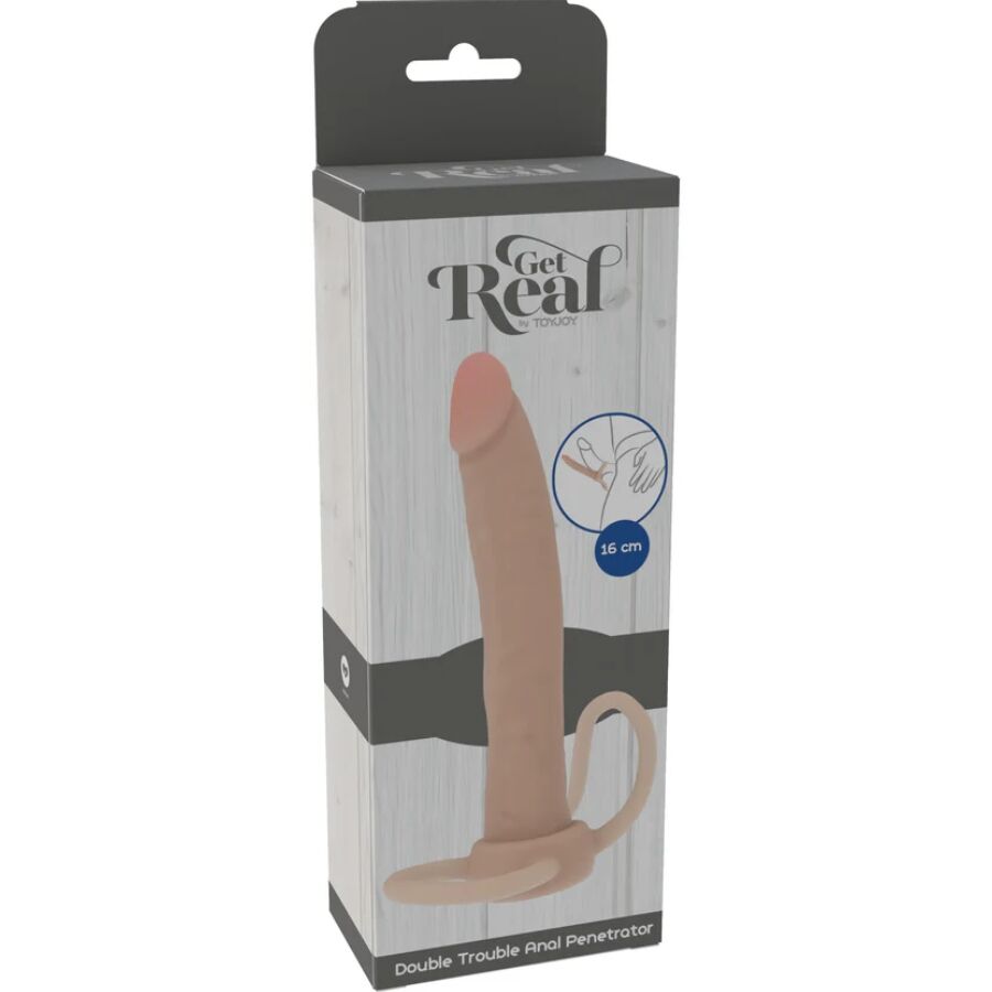 GET REAL - DOUBLE TROUBLE SILICONE ANAL PENETRATOR 16 CM - Kanerotika SL