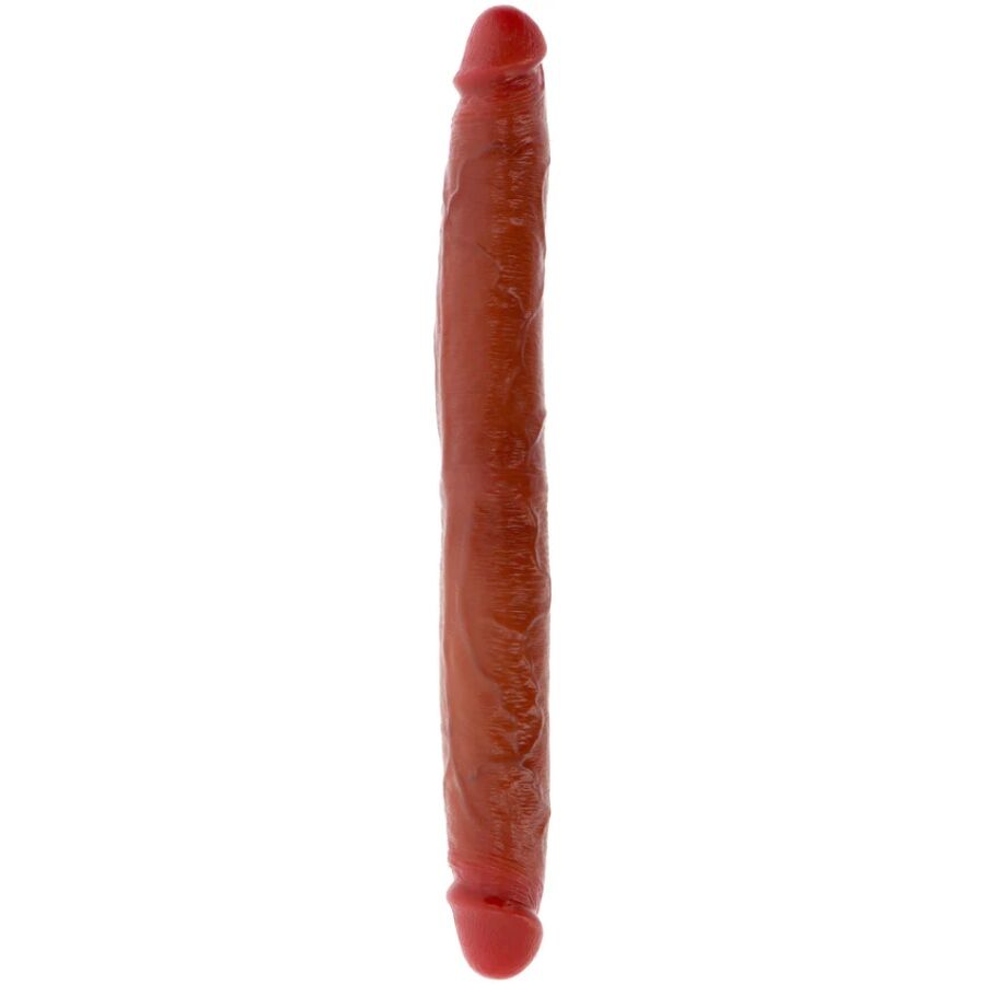 GET REAL - DILDO DOBLE DONG DE SILICONA CARAMELO 35 CM - Kanerotika SL
