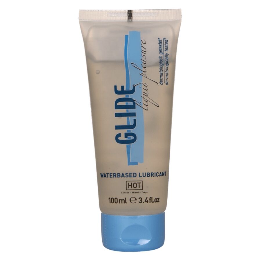 HOT - GLIDE LIQUID PLEASURE LUBRICANTE BASE AGUA 100 ML - Kanerotika SL