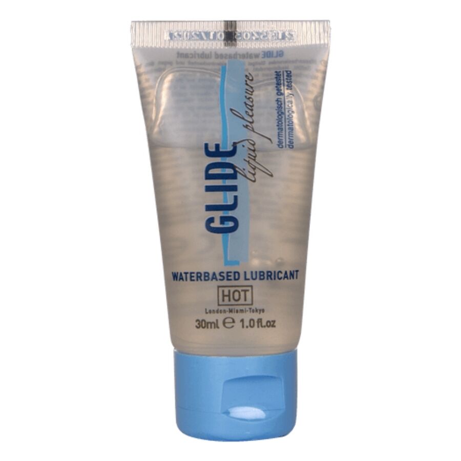 HOT - GLIDE LIQUID PLEASURE LUBRICANTE BASE AGUA 30 ML - Kanerotika SL
