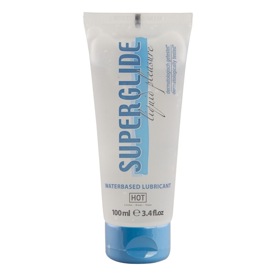 HOT - SUPERGLIDE LIQUID PLEASURE LUBRICANTE BASE AGUA 100 ML - Kanerotika SL