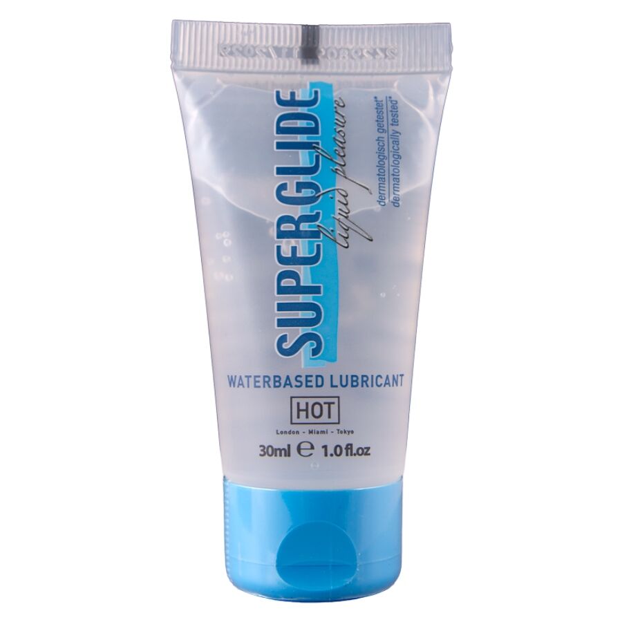 HOT - SUPERGLIDE LIQUID PLEASURE LUBRICANTE BASE AGUA 30 ML - Kanerotika SL