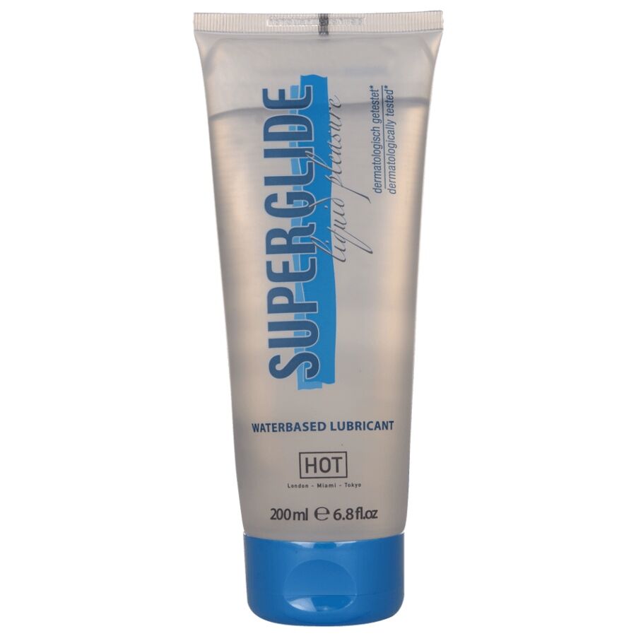 HOT - SUPERGLIDE LIQUID PLEASURE LUBRICANTE BASE AGUA 200 ML - Kanerotika SL