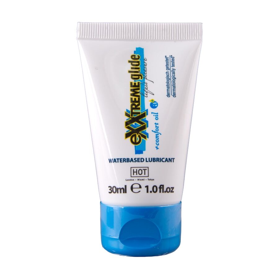 HOT - EXXTREME GLIDE LUBRICANTE BASE AGUA + ACEITE CONFORT A+ 30 ML - Kanerotika SL