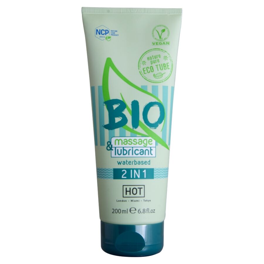 HOT - BIO MASSAGE & LUBRICANTE BASE AGUA 2 EN 1 200 ML - Kanerotika SL