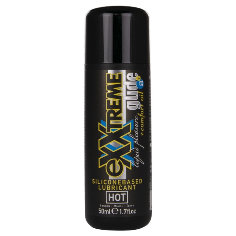 HOT - EXXTREME GLIDE LUBRICANTE BASE SILICONA + ACEITE CONFORT A+ 50 ML - Kanerotika SL