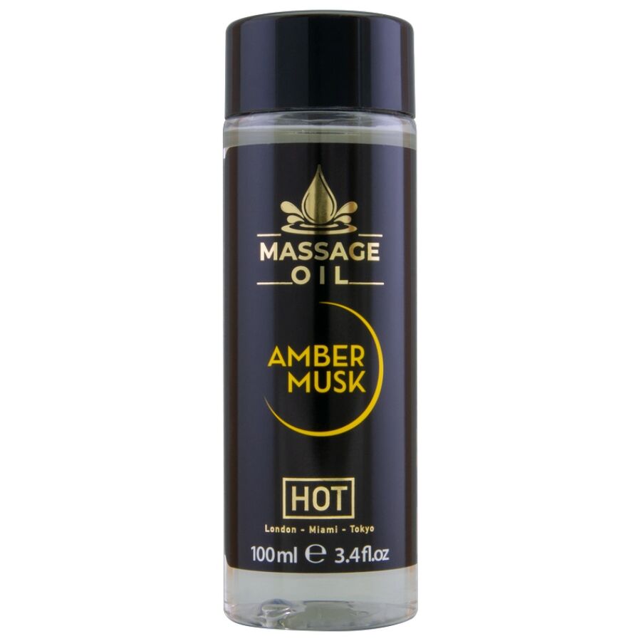 HOT - ACEITE DE MASAJE AMBER & MUSK 100 ML - Kanerotika SL
