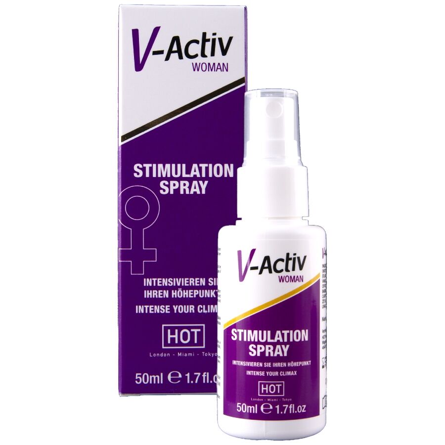 HOT - V-ACTIV SPRAY ESTIMULANTE PARA MUJER 50 ML - Kanerotika SL