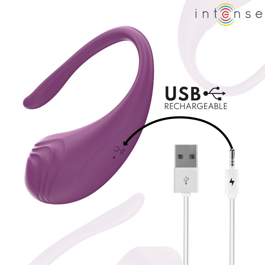INTENSE - OLIVIA PURPLE VIBRATING EGG WITH REMOTE CONTROL - Kanerotika SL