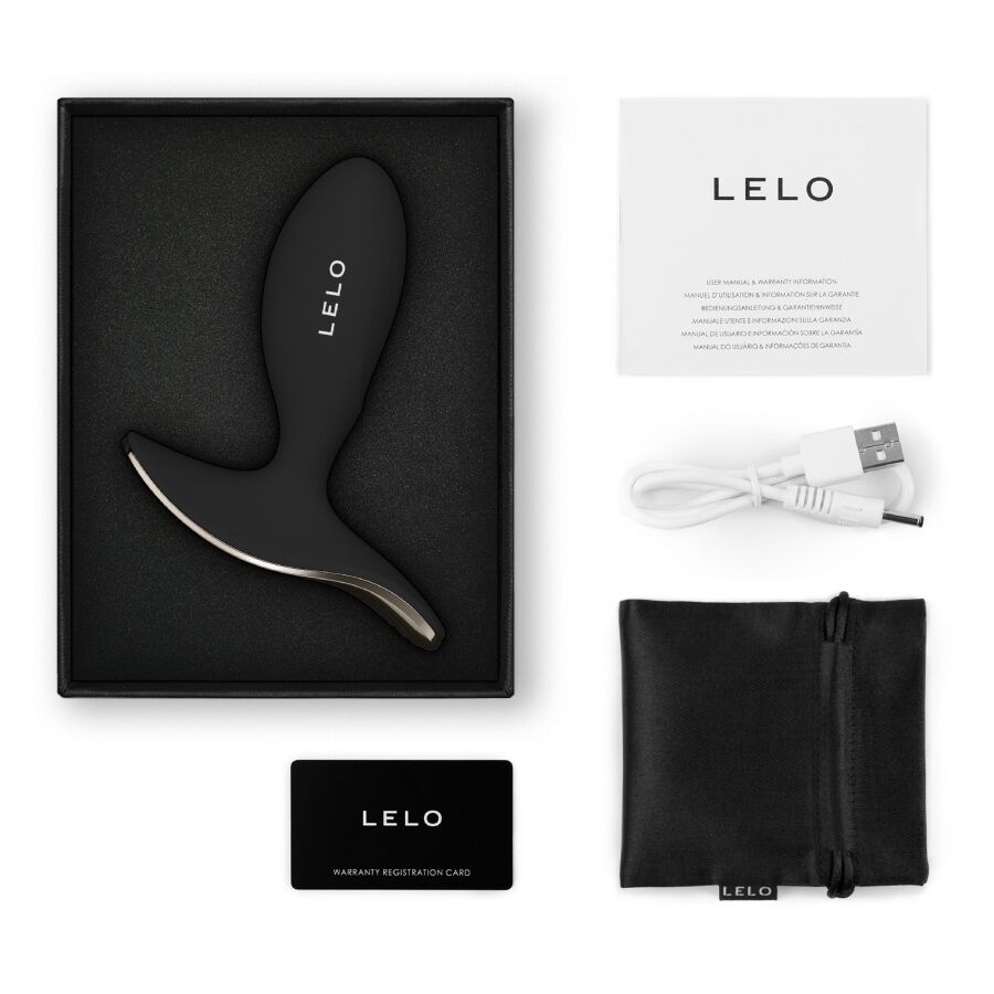 LELO - SURFER 2 UNISEX ANAL VIBRATING PLUG BLACK - Kanerotika SL