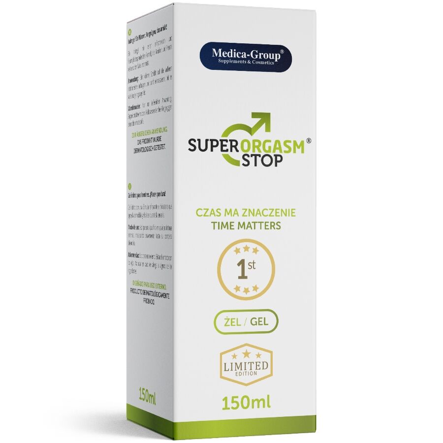 MEDICA GROUP - SUPER ORGASM STOP INTIMATE GEL FOR MEN 150 ML - Kanerotika SL