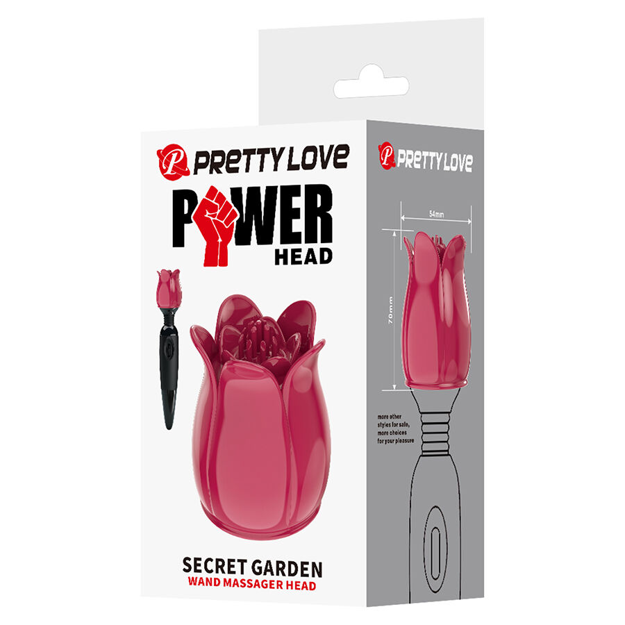 PRETTY LOVE - SECRET GARDEN PINK MASSAGE HEAD - Kanerotika SL