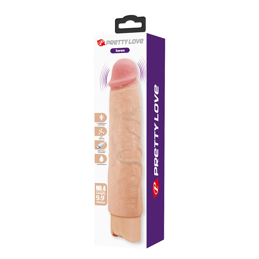 PRETTY LOVE - SOREN VIBRADOR REALÍSTICO FLEXIBLE - Kanerotika SL