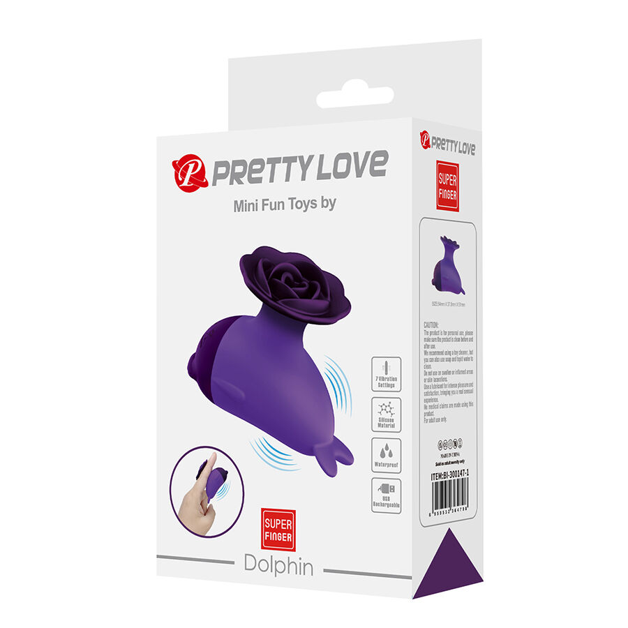PRETTY LOVE - DOLPHIN MINI VIBRATOR WITH CLIP - Kanerotika SL