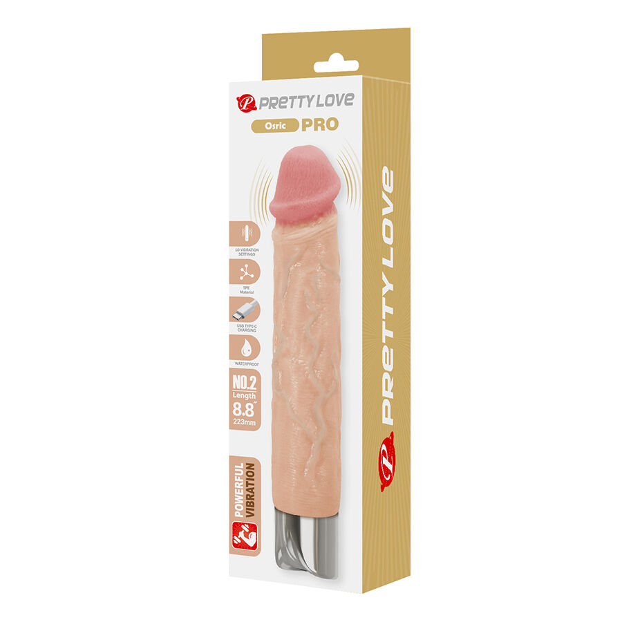 PRETTY LOVE - OSRIC PRO VIBRADOR REALÍSTICO FLEXIBLE - Kanerotika SL