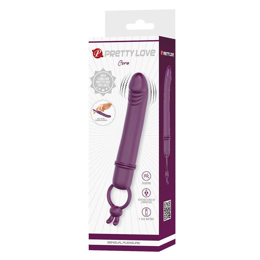 PRETTY LOVE - CORA VIBRATOR PENIS FORM WITH RESISTANCE RING - Kanerotika SL