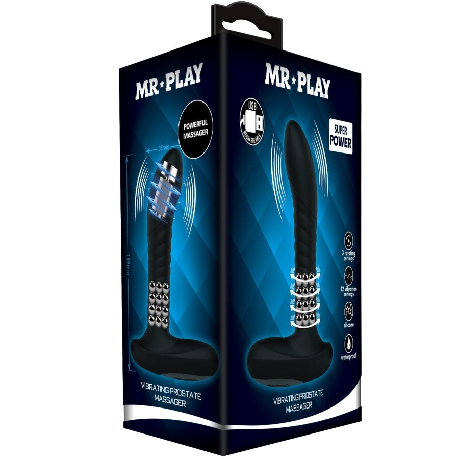MR PLAY - PROSTATE MASSAGER WITH ROTATION AND VIBRATION - Kanerotika SL