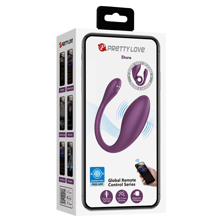 PRETTY LOVE - DORA INVISIBLE VIBRATOR WITH FREE APP - Kanerotika SL