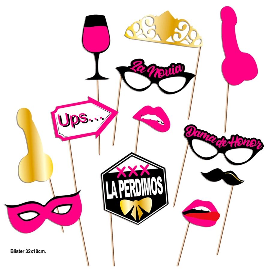 DIABLO PICANTE - PHOTOCALL PARTY SET MODEL 2 - 12 UNITS - Kanerotika SL