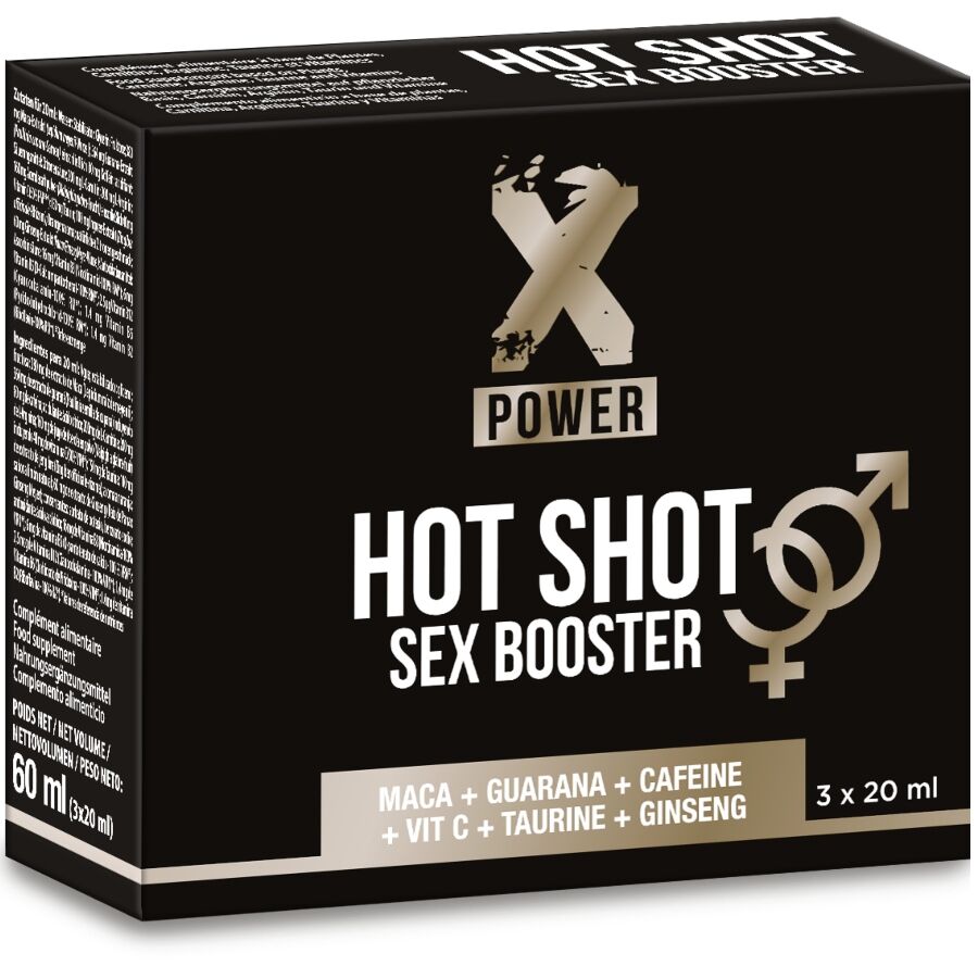 X POWER - HOT SHOT SEX BOOSTER INCREASE LIBIDO 3 X 20 ML - Kanerotika SL