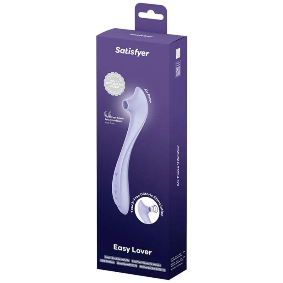 SATISFYER - EASY LOVER VIBRATOR & AIR PULSE STIMULATOR - Kanerotika SL