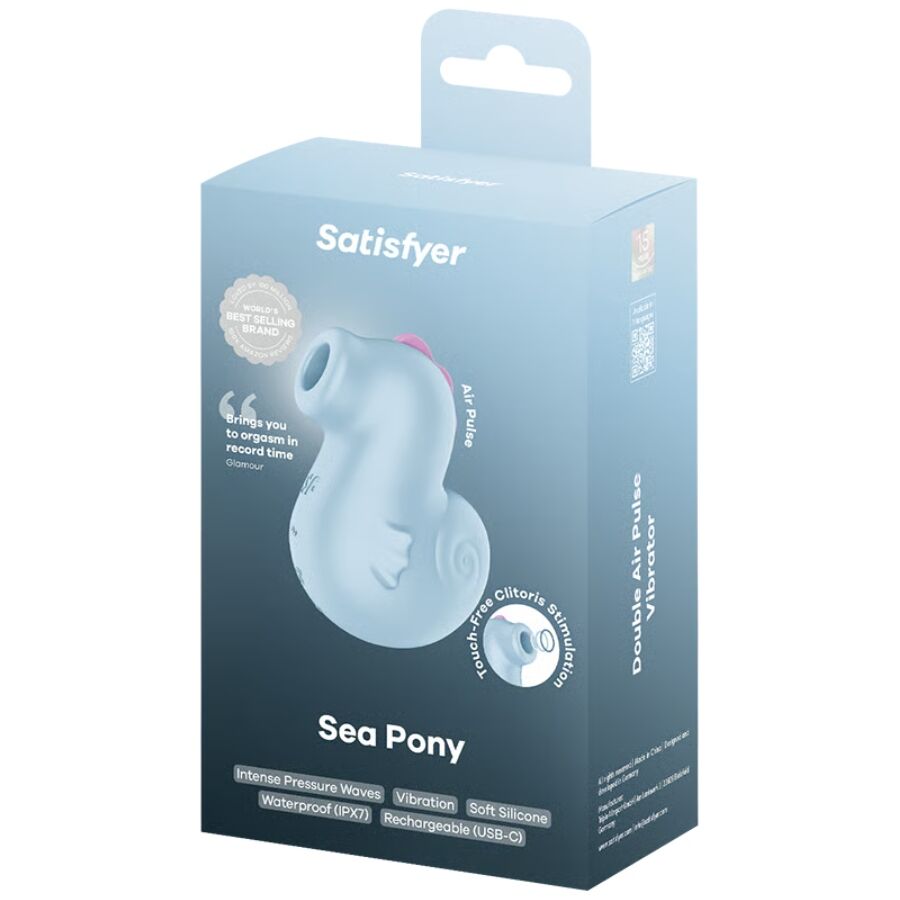 SATISFYER - SEA PONY VIBRATOR & AIR PULSE STIMULATOR - Kanerotika SL