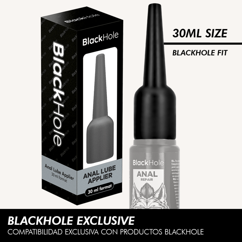 BLACK HOLE - APLICADOR DE LUBRICANTE ANAL TALLA S 30 ML - Kanerotika SL
