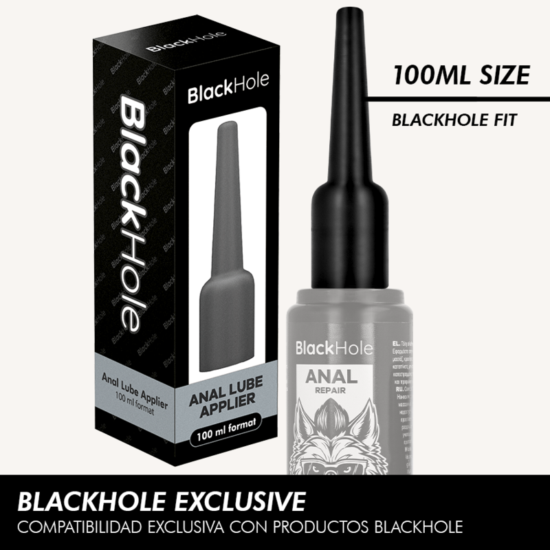 BLACK HOLE - APLICADOR DE LUBRICANTE ANAL TALLA L 100 ML - Kanerotika SL